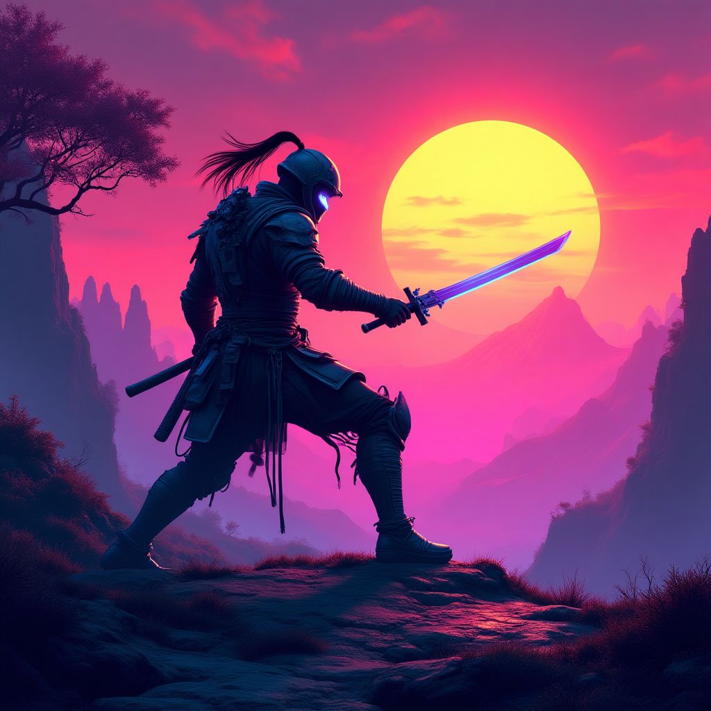 Synthwave Samurai: A retro-futuristic action adventure