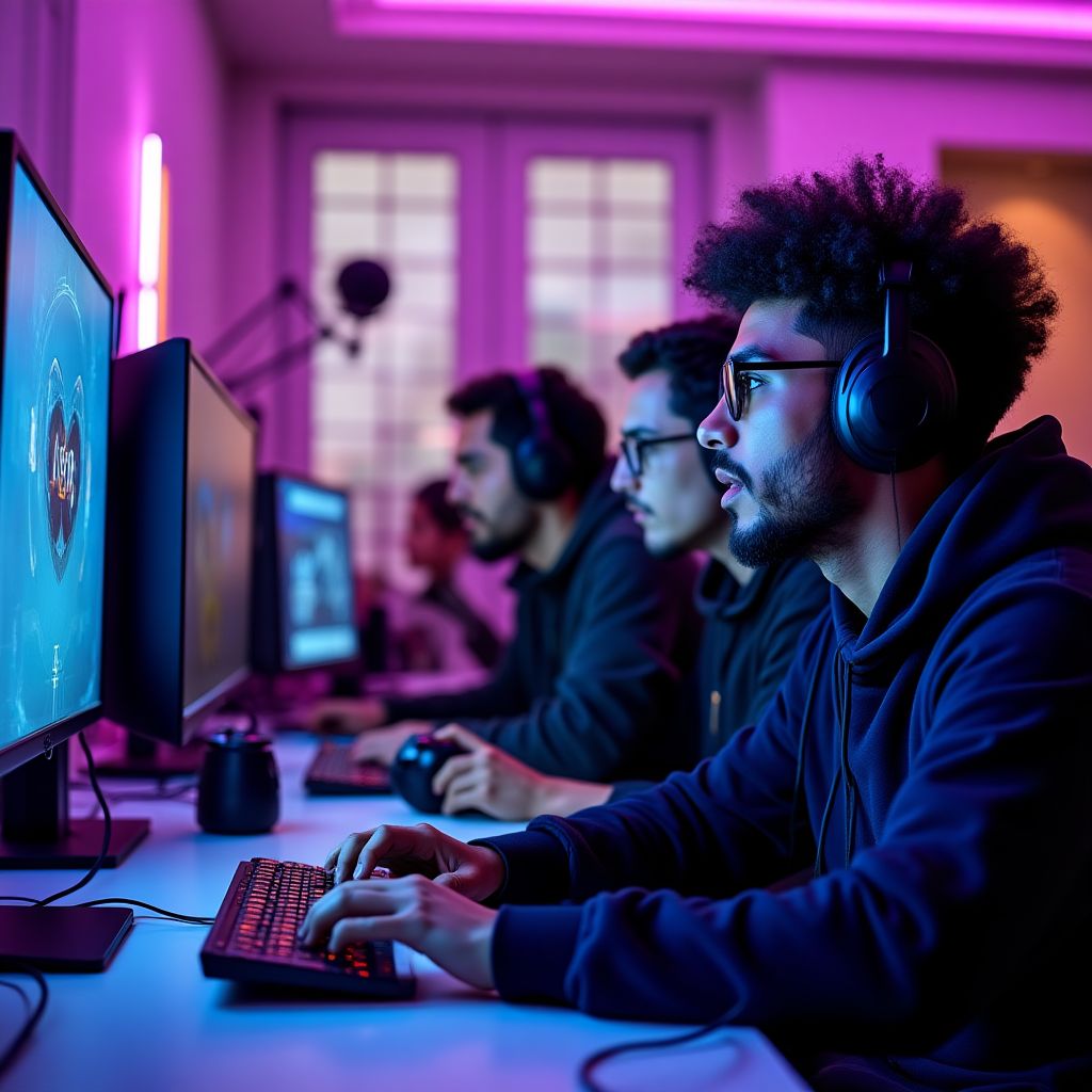 NeonPlay team working on game analysis